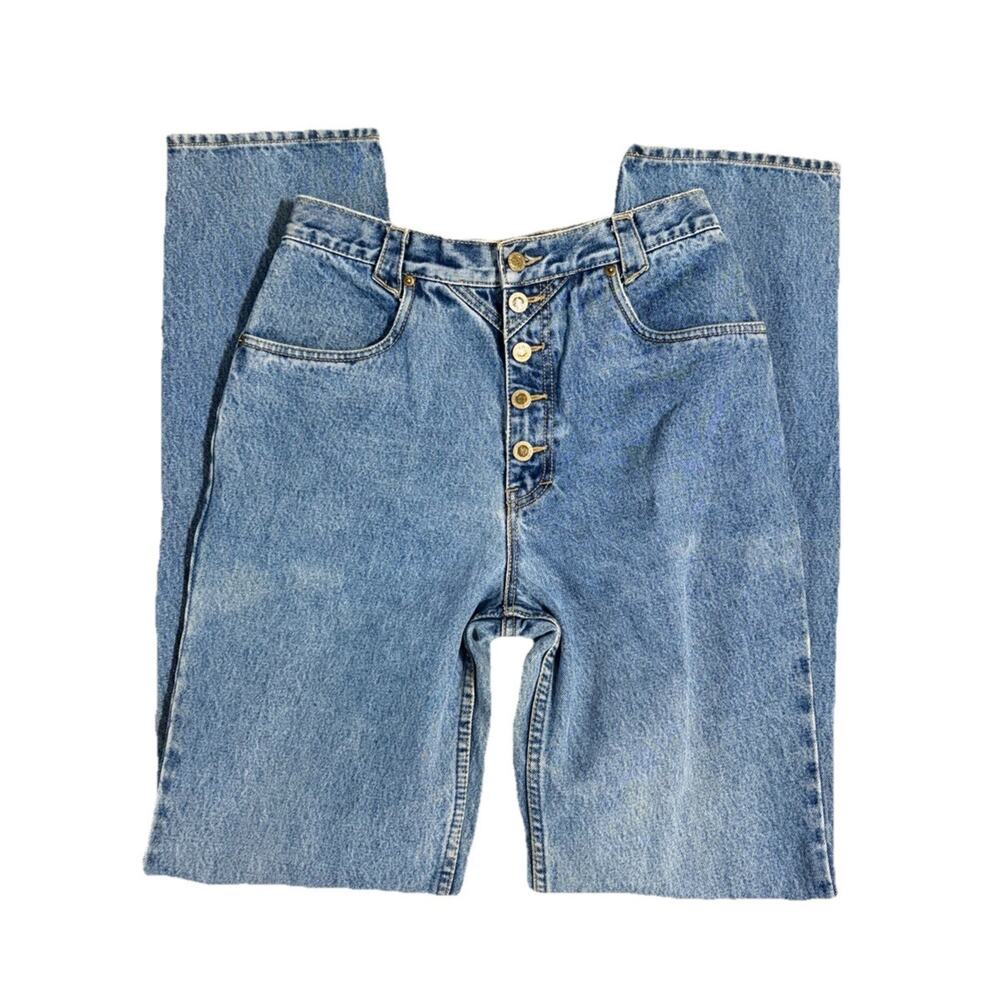 Lawman Western Jeans Women Vintage 90s, Straight Leg, Button Front, Size 28/34